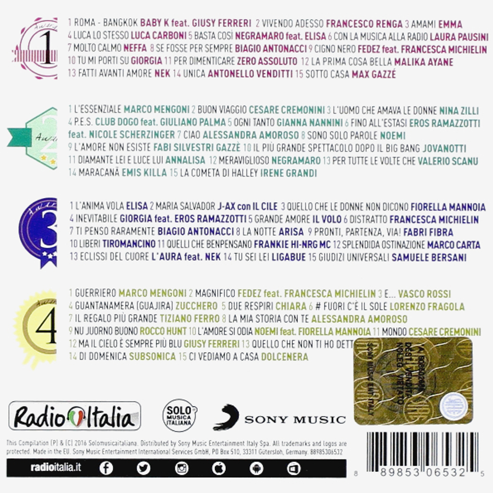 Сборник / Radio Italia Awards (4CD)