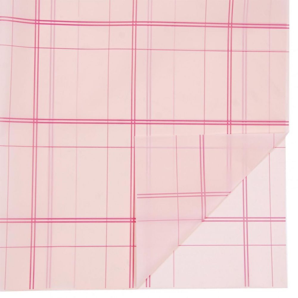 ЛИСТ матовый &quot;Клетка крупная&quot; 58*58/20шт РОЗОВЫЙ