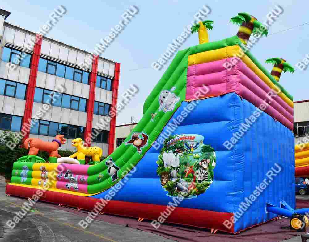 Коммерческий надувной батут "Сафари парк" 12*7*7 м