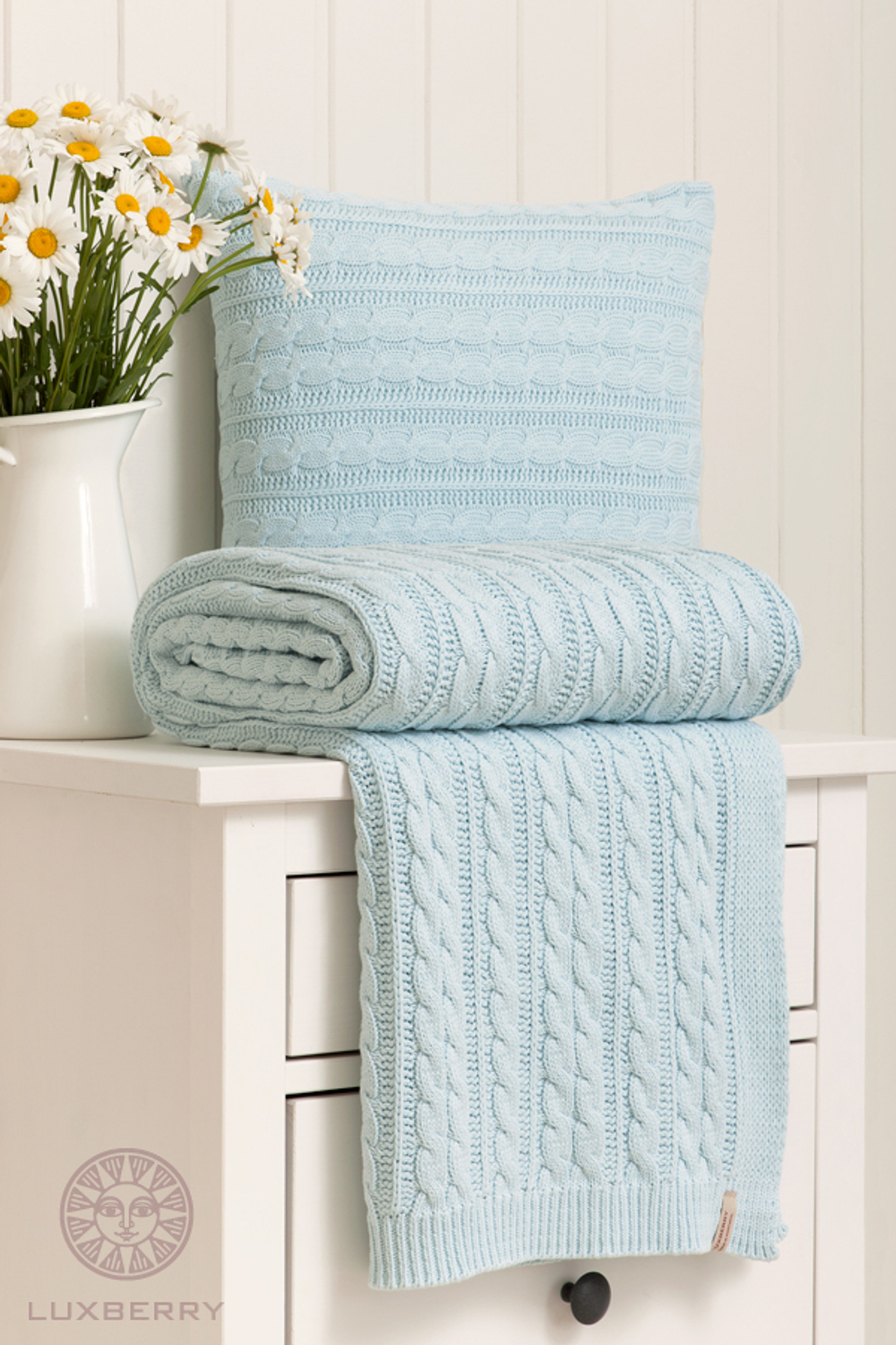 Плед-покрывало 150х200 Luxberry Imperio 36 бирюзовый