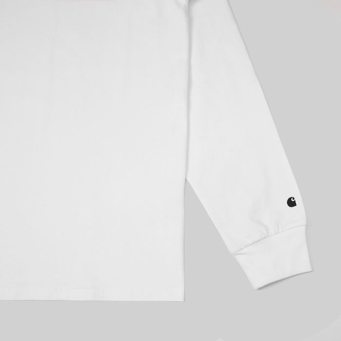 Лонгслив мужской Carhartt WIP Base артикул:I026265_white - купить в магазине Дайс