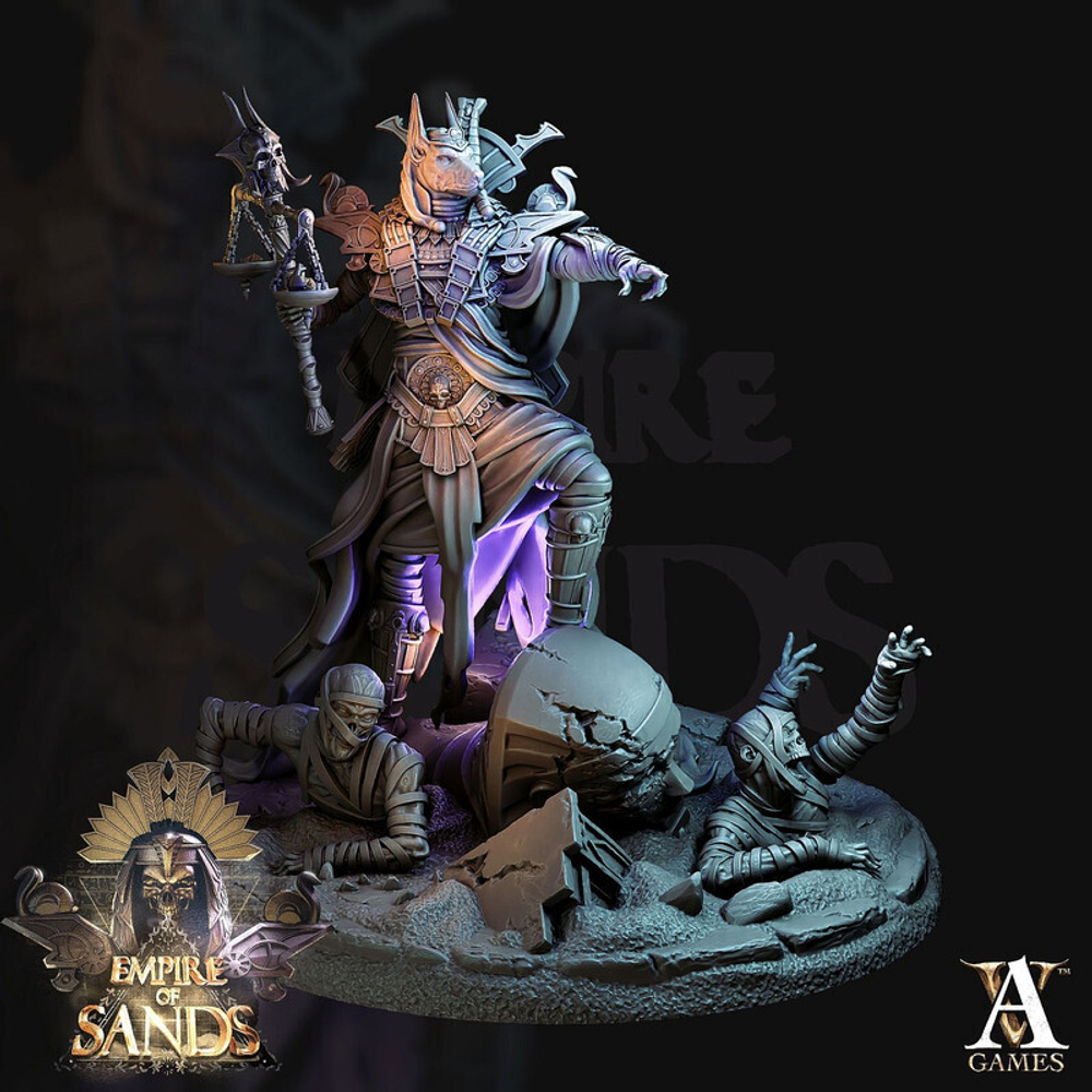 Grand Alliance Death Tomb Kings High Queen Khalida Ushabti  Анубис Монстр Существо Чудовище Зверолюд Служитель Анубиса жрец миниатюра для dnd, днд, pathfinder, фентези, Настольная игра, НРИ, Варгейм, РПГ