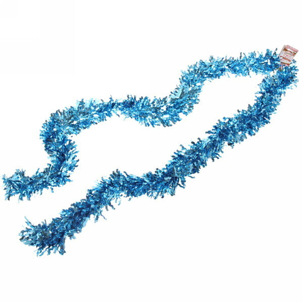 Мишура 2 м 9 см «Яркая змейка», Морская волна