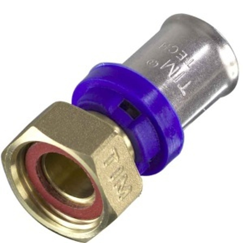 Муфта с нак/гайк.Пресс16х1/2 "TIМ"плос.240/30