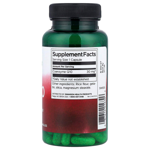 Swanson, CoQ10, 30 мг, 120 капсул