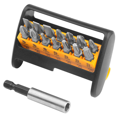 TOLSEN (TT20365) Набор вставок (бит) 1/4", PH, PZ, Torx, 15 предметов