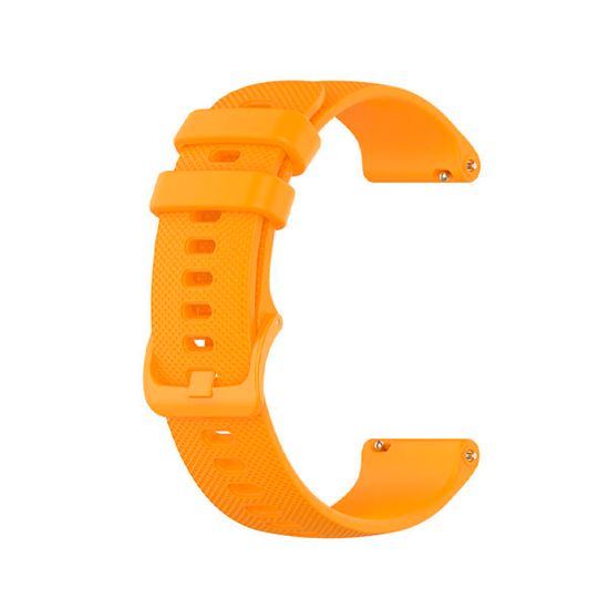 Ремешок 22 мм быстросъемный QuickRelease для Garmin Forerunner 255 / 265 / 745, Venu 2, Vivoactive 4 пряжка в цвет ремешка (Оранжевый)