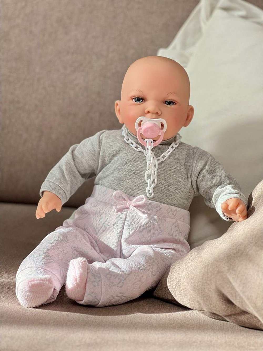 Кукла Nines 45см Mi Bebito мягконабивная в пакете (N7130K)