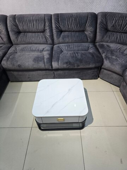 Стол журнальный квадрат малый с тумбой