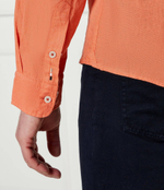 Льняная рубашка H-LIAM-BD-E-C1-243 BOSS BLACK - оранжевый(50522592)