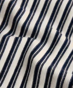 OYSHO Трикотажные брюки с широкими штанинами в диагональную полоску, темно-синий