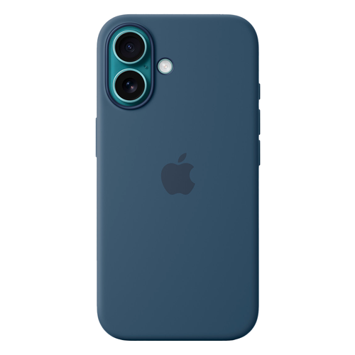 Силиконовый чехол с поддержкой MagSafe Apple Silicone Case для iPhone 16, Denim (Деним)