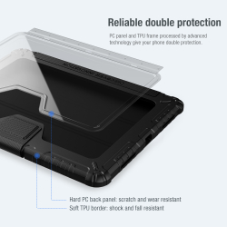 Чехол книжка от Nillkin для iPad Air 11 2024-, 10.9 с 2020-, Air 4, Air 5, Pro 11 2020-, серия Bumper Pro, с защитной шторкой для камеры