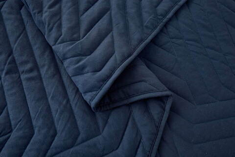 Покрывало 160х220 и наволочка 50х70 Sofi De MarkO Мориц синее