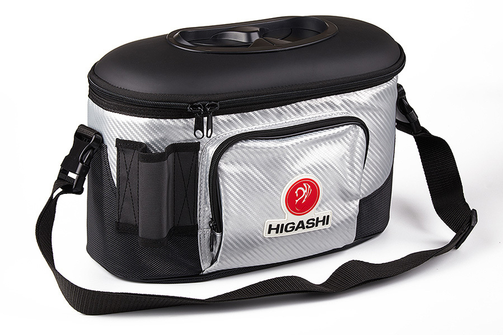 Кан рыболовный HIGASHI Live bait box 7.5L silver/black