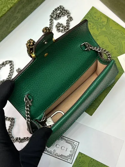Сумка Gucci Dionysus GG Super Mini зеленый