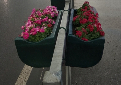 Цветочница для ограждения Лавина-2