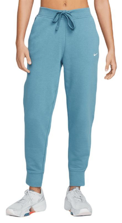 Женские теннисные брюки Nike Dry Get Fit Fleece TP Pant - noise aqua/white