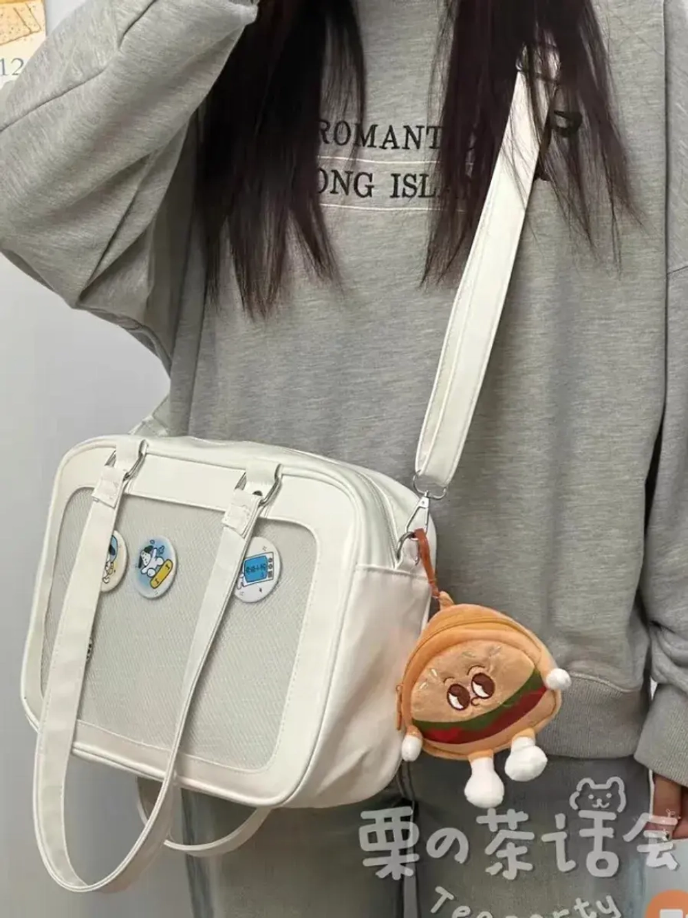 Сумка через плечо с прозрачным окошком