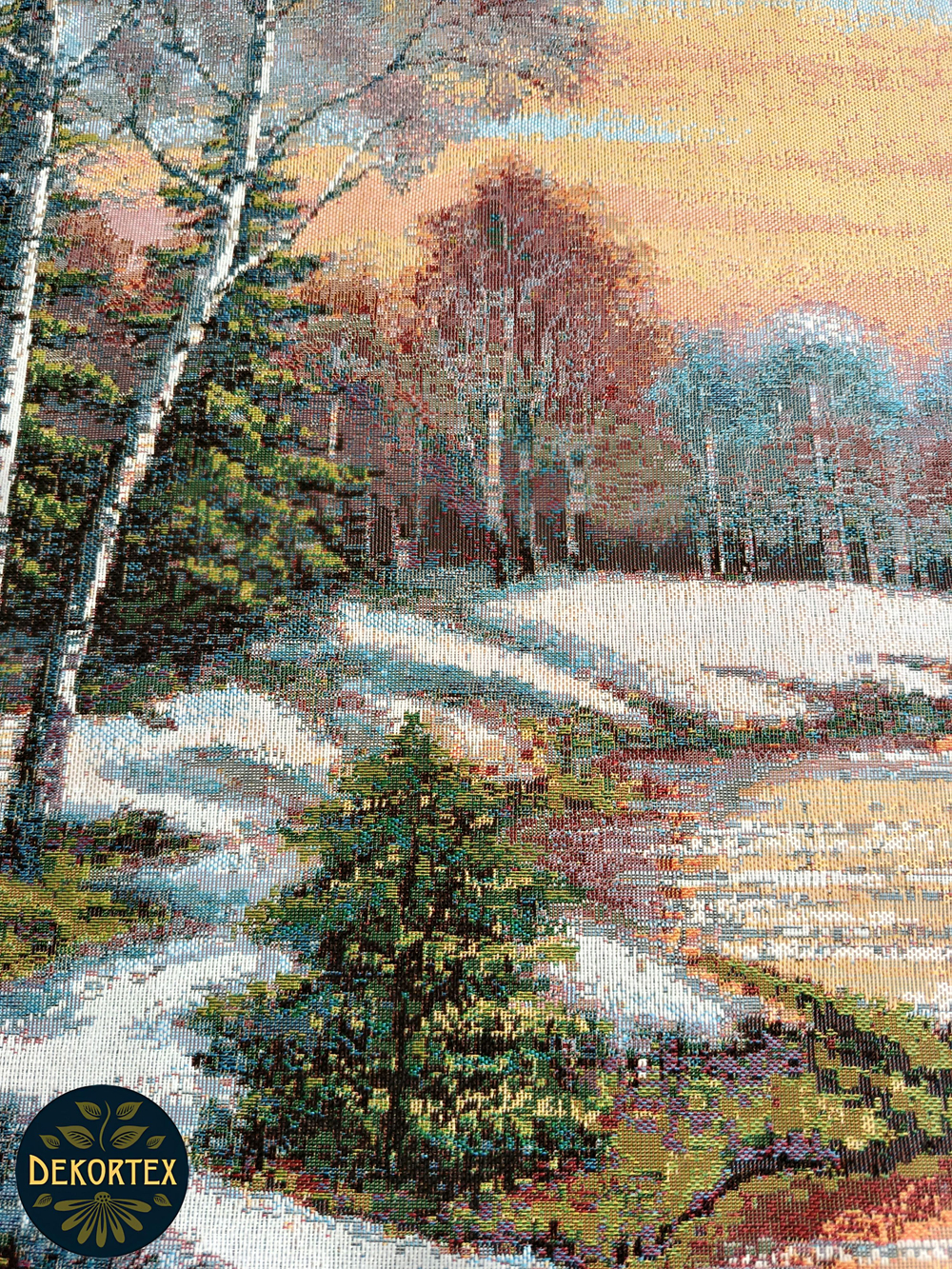 Декоративная гобеленовая наволочка для интерьерной подушки Весна 68х47