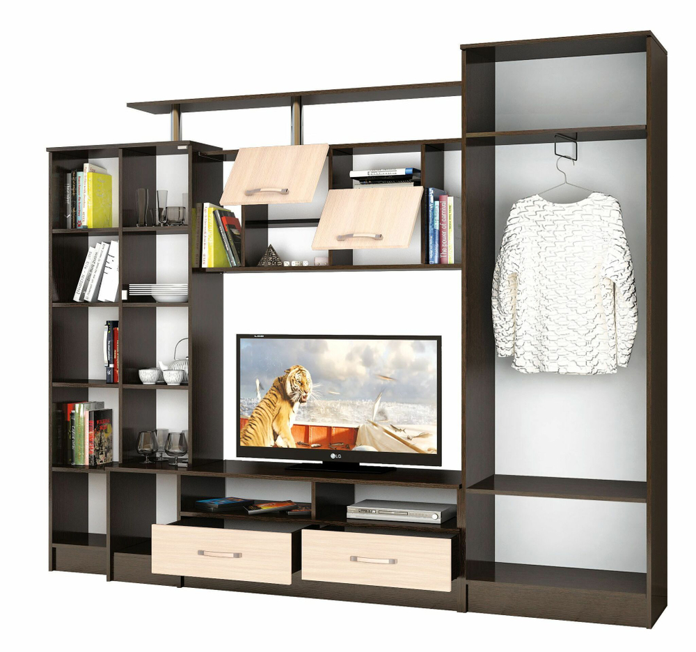 Стенка в гостиную Оскар-5, венге