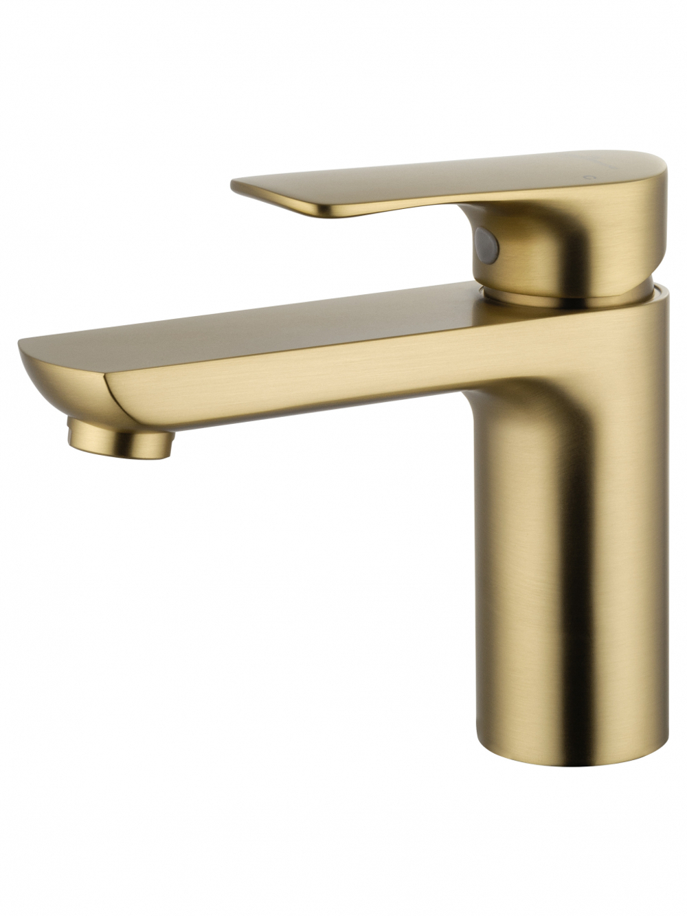 Смеситель для раковины WONZON & WOGHAND Line, Брашированное золото (WW-A40732-BG)