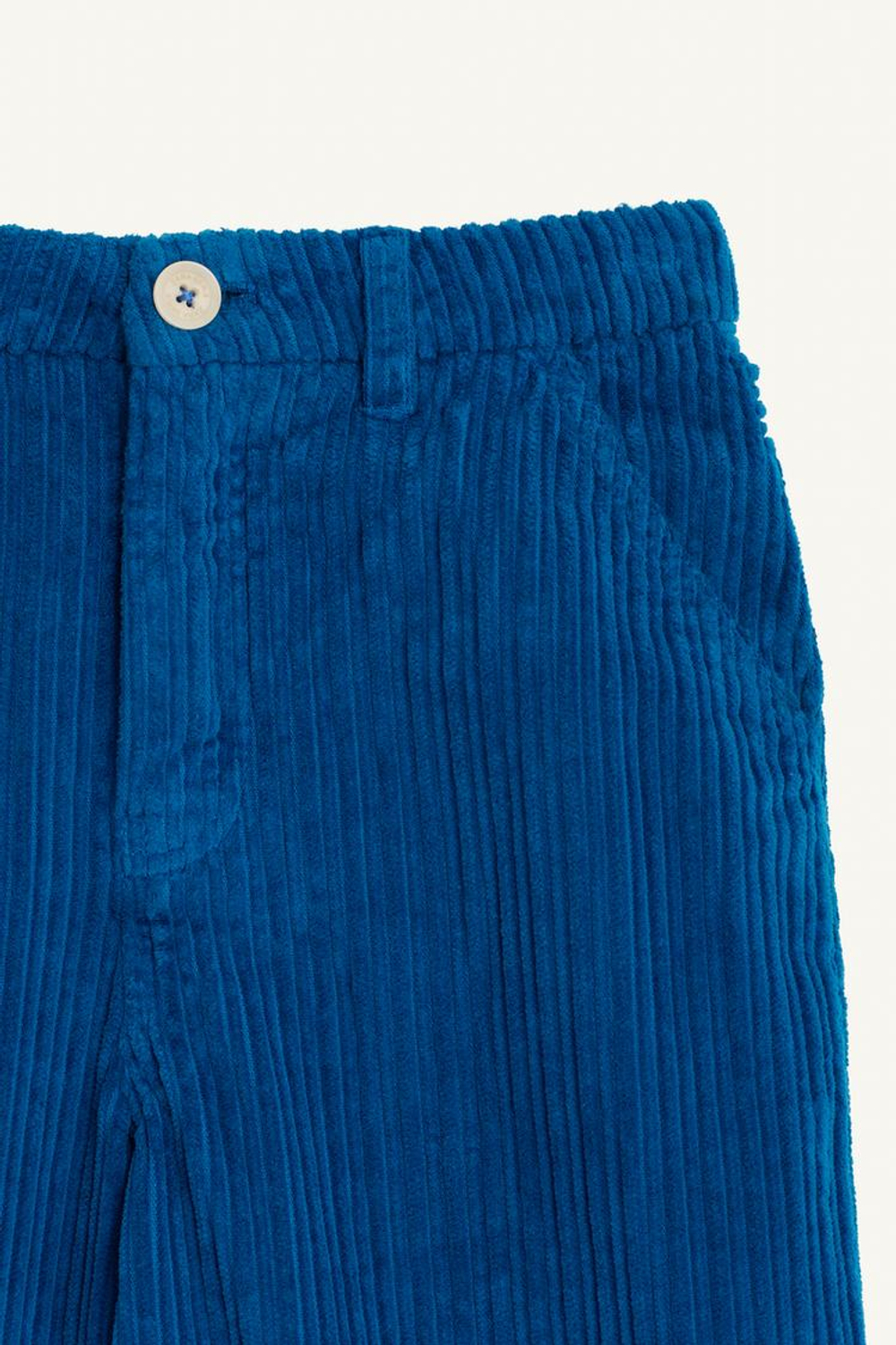 ZARA ВЕЛЬВЕТОВЫЕ ШИРОКИЕ БРЮКИ, СИНИЙ