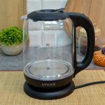 Чайник электрический 1,7л "Lykas" стеклянный, L-1791