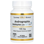 California Gold Nutrition, добавка для укрепления иммунитета с экстрактом андрографиса AP-Bio, 100 мг, 30 таблеток