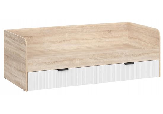 Стул с подлокотниками Magda без стежек,  массив бук, рогожка голубой