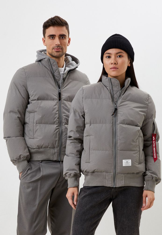 Куртка Alpha Industries MA-1 Quilted Vintage Grey Cветло-серый