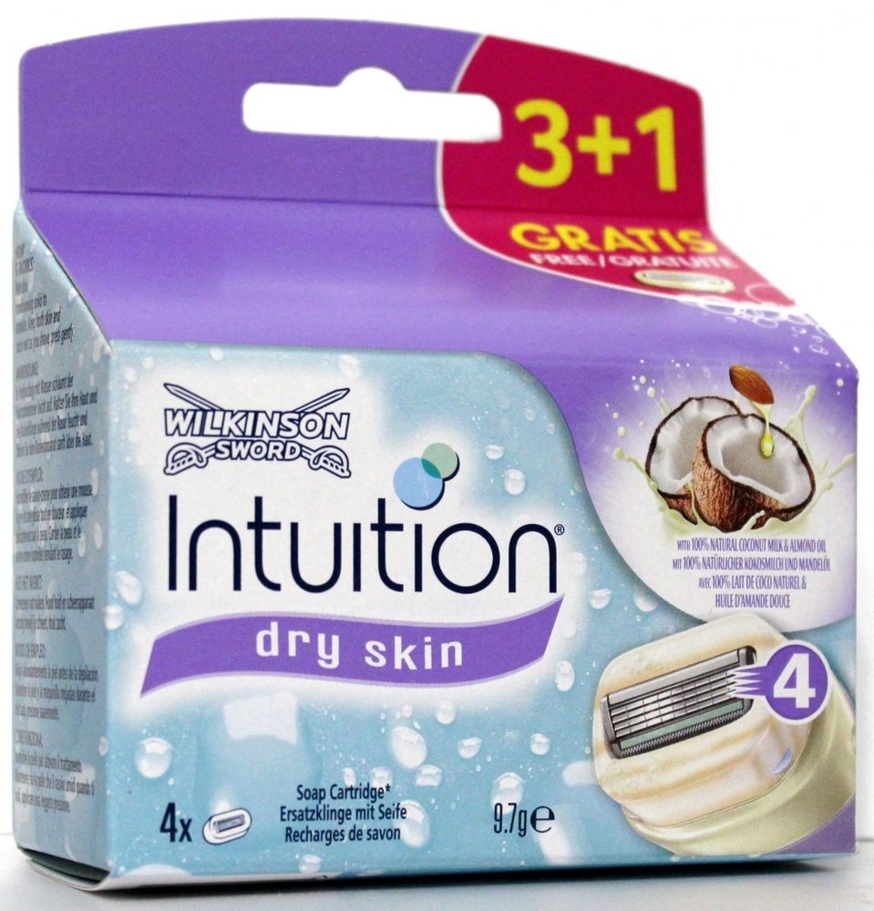 Wilkinson Sword кассеты women Lady Intuition Dry Skin 3+1шт