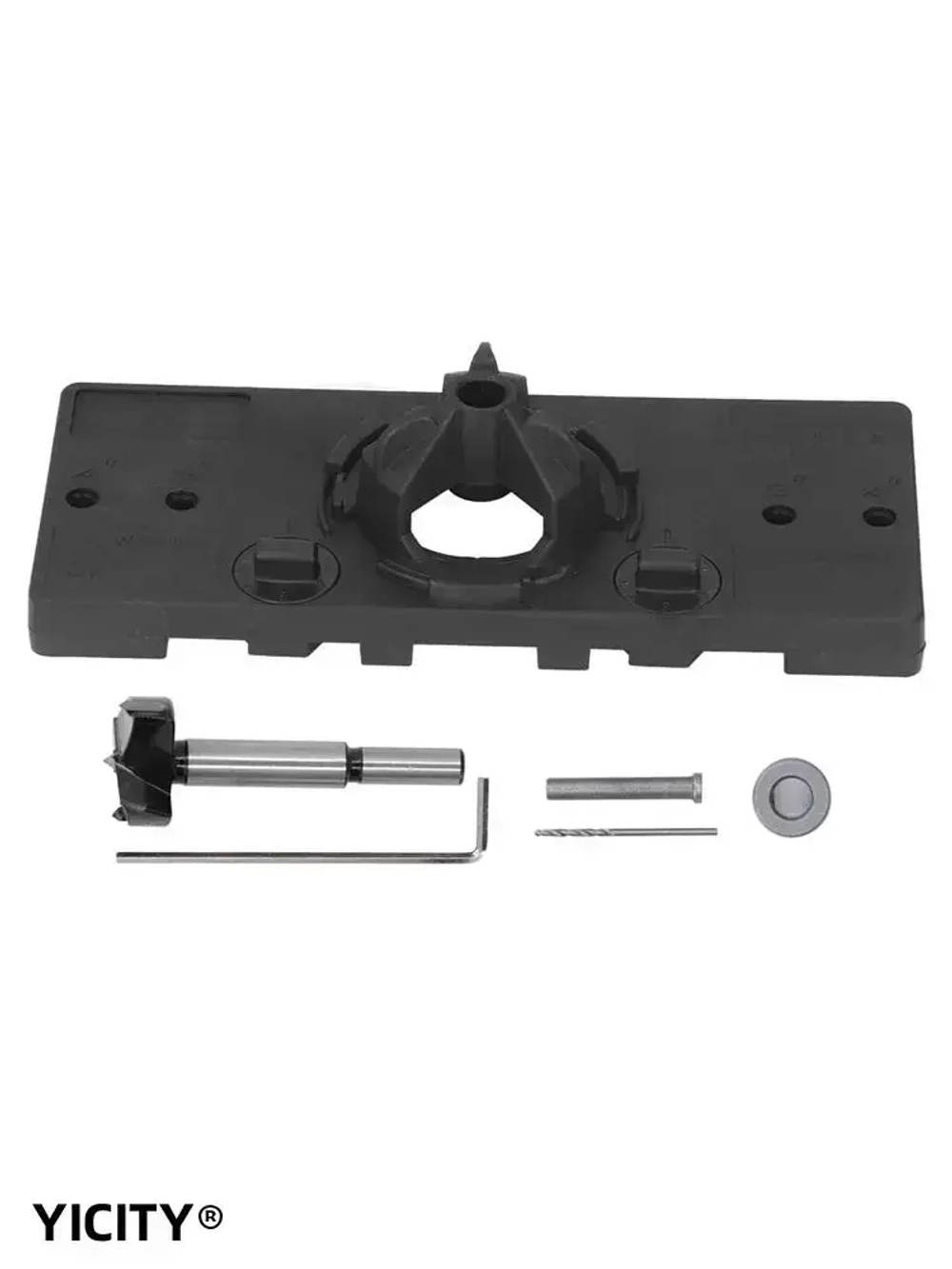 YICITY шаблон для петель мебельных 35mm/Набор из 9 предметов/Кондуктор для установки петель