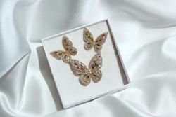 Кольцо Butterfly mix colors