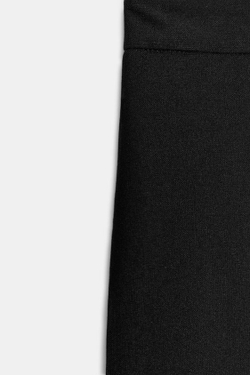 ZARA БРЮКИ-КЮЛОТЫ С ВЫСОКОЙ ПОСАДКОЙ, ЧЕРНЫЙ