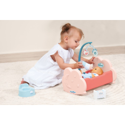 Ecoiffier Nursery - Колыбель с каруселью + 6 аксессуаров Для кукол до 32 см 1835