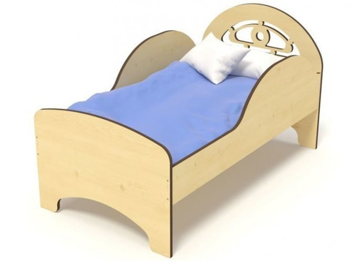 Кровать ясли с бортом фанера, 1250*650*760