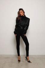 Блуза дабл двусторонняя черная