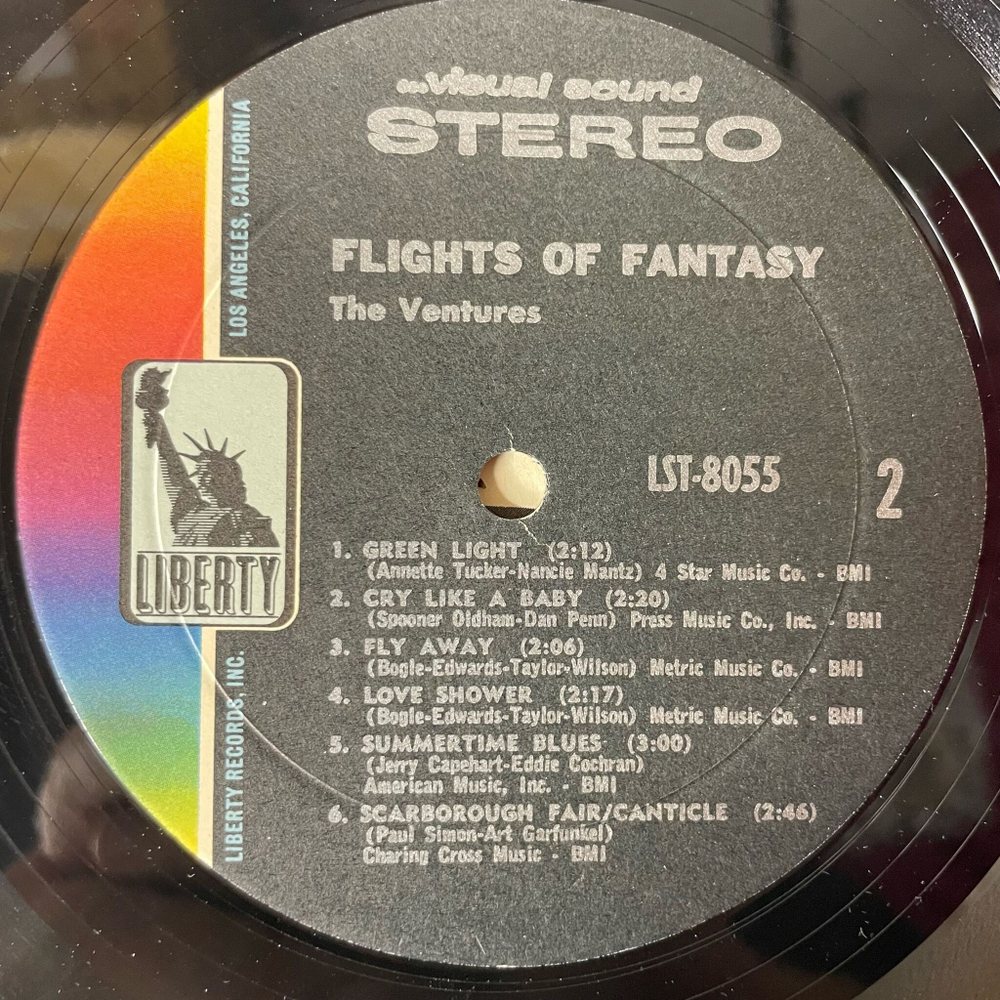 Винтажная виниловая пластинка LP The Ventures Flights Of Fantasy (USA 1968)