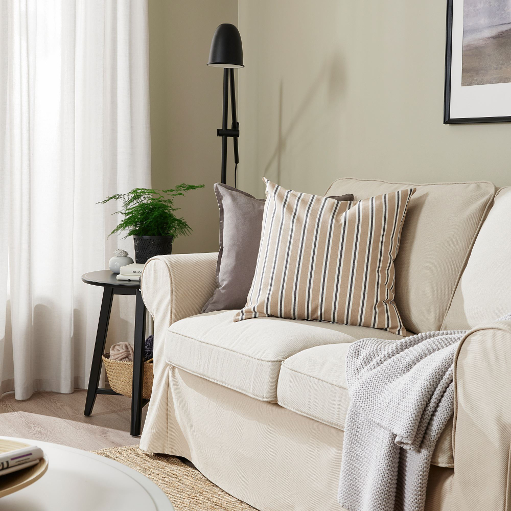 Чехол на подушку IKEA KORALLBUSKE (КОРАЛЛБУСКЕ), Бежевый, 50x50 см