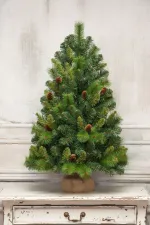 маленькая елка с шишками "Байкальская" настольная