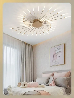 Люстра потолочная светодиодная 42 луча в зал в спальню на кухню в гостиную