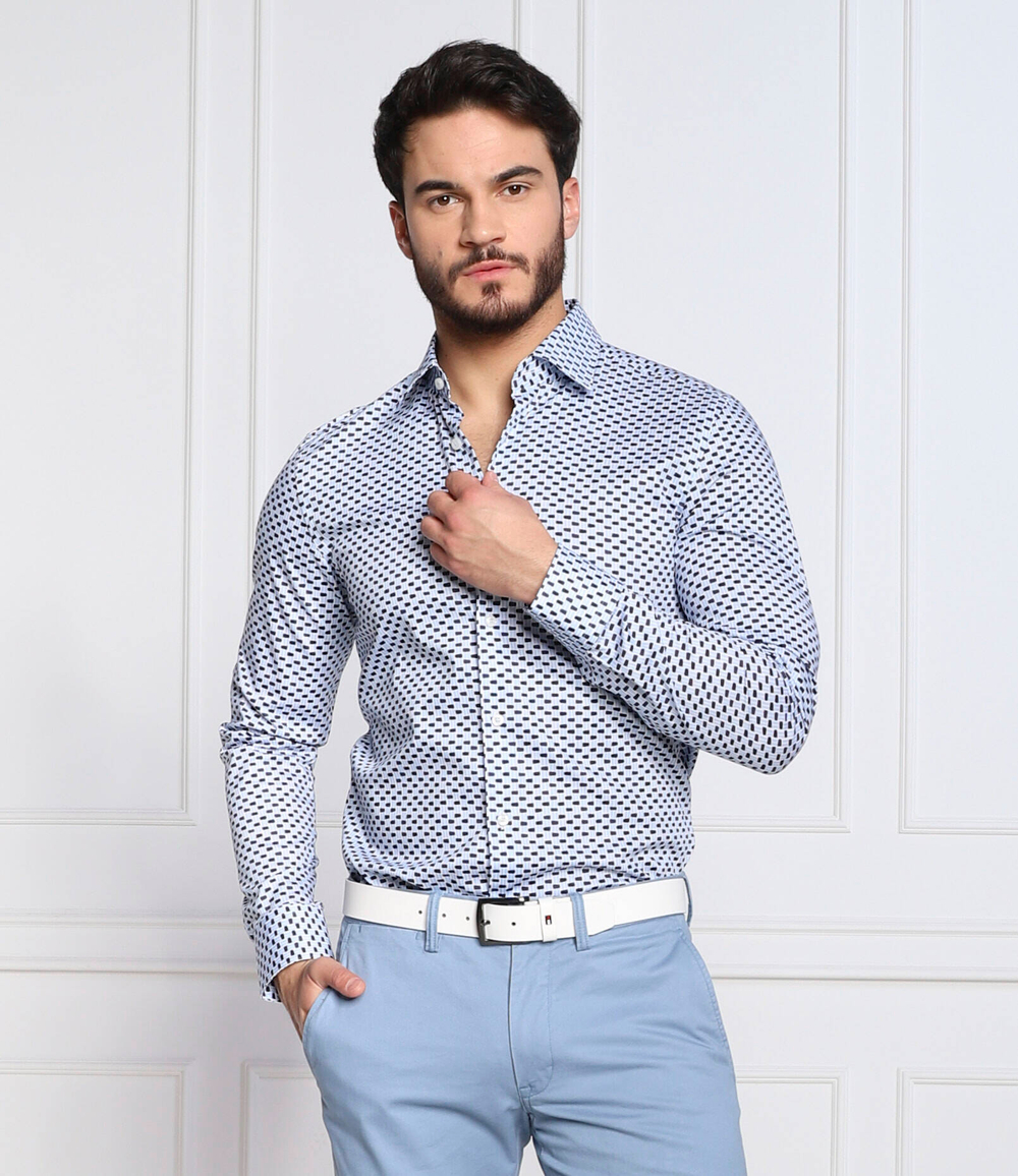 рубашка c-hal BOSS BLACK - голубой(50474199)