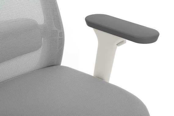 Кресло Work W-218C WHITE Светло-серый