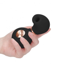 Черный клиторальный вакуум-волновой массажер Irresistible Invincible (Цвет: черный)