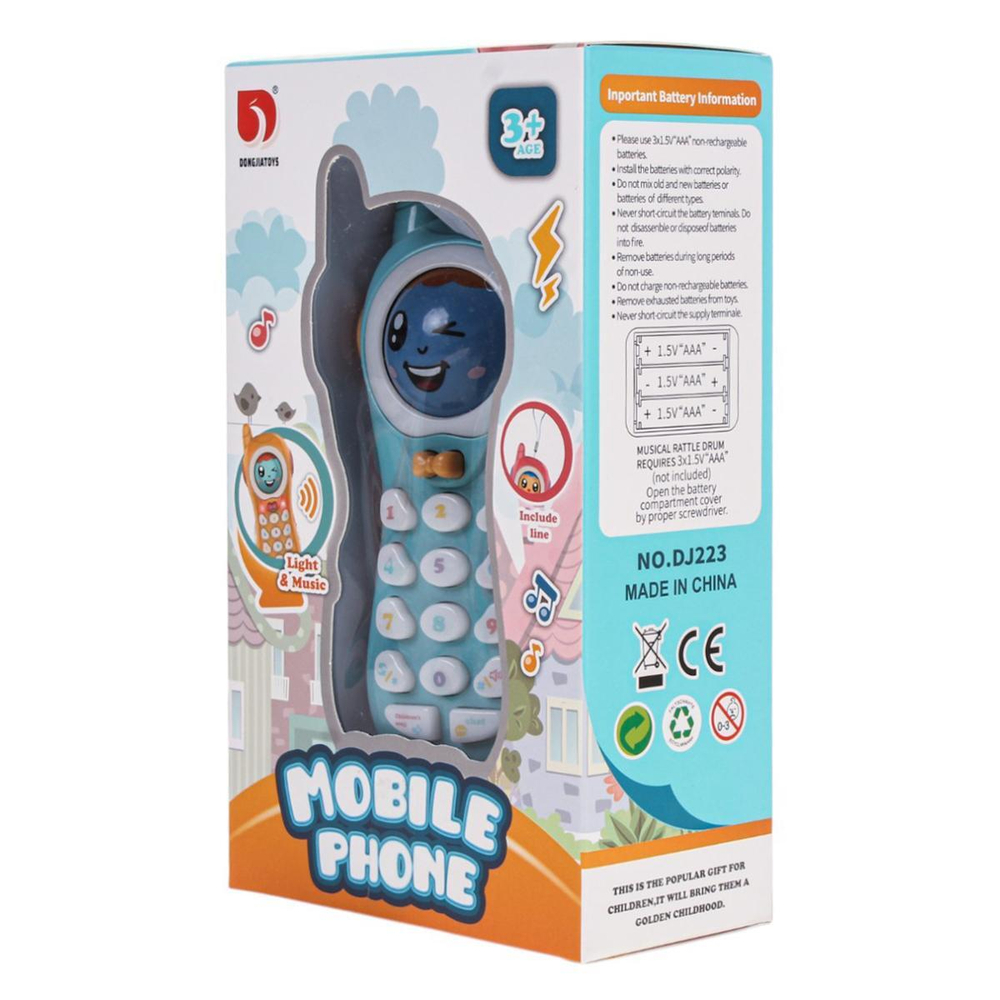 Телефон развивающий, коробка DJ223