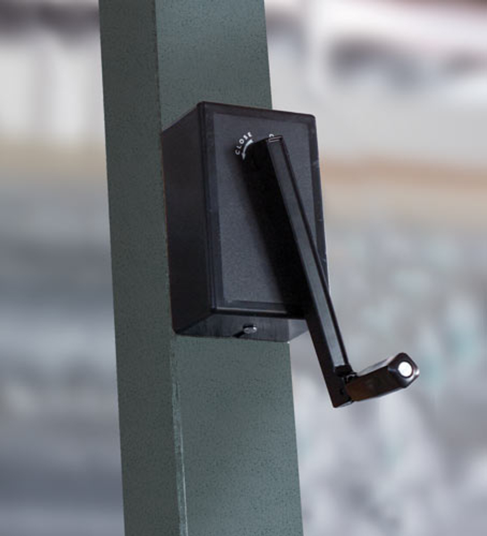 Зонт профессиональный Ø4 м Scolaro Leonardo Braccio, антрацит, слоновая кость