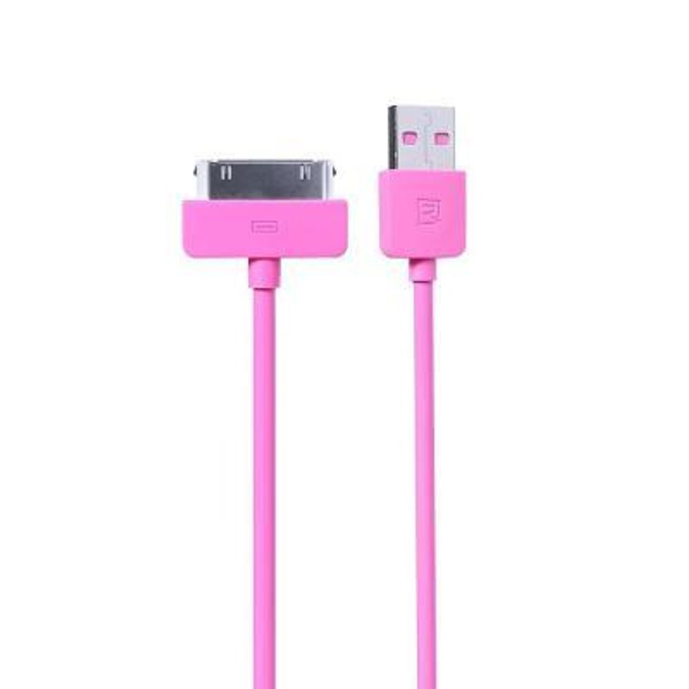 USB cable iPhone 4 1m (RC-06i4) (Light Speed-Remax) pink