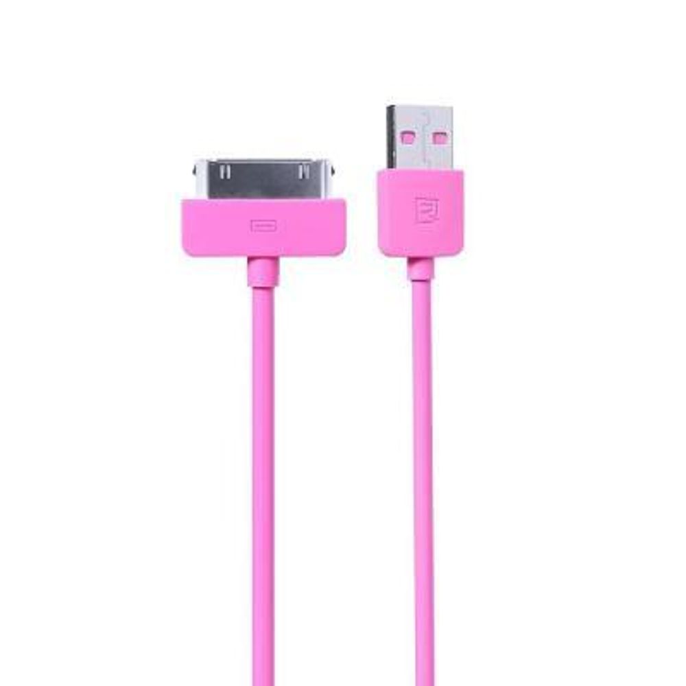 Кабель USB iPhone 4 1m (RC-06i4) (Light Speed-Remax) pink