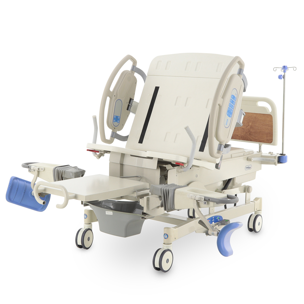 Многофункциональная кровать для родовспоможения XHFJ-1 (МЕ-4019X-01) с расширенной комплектацией и электрическими приводами для комфортных и безопасных родов